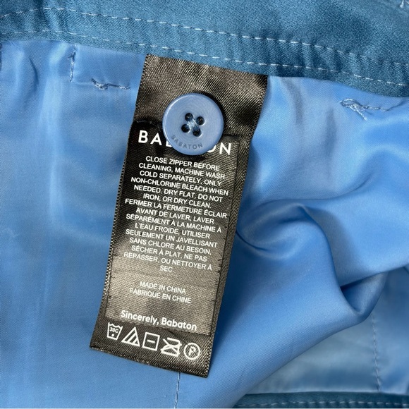 Babaton By Aritzia Vegan Leather Blue Shorts - Picture 6 of 8